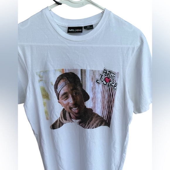 Poetic Justice Graphic T-Shirt Tupac Women’s Tee SZ Small Columbia Pictures,Rap - Picture 12 of 12